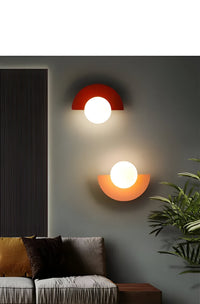 Glass Globe Wall Sconce 20cm