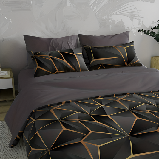CloudLux Embossed Check Bedding Set