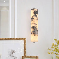 Polished Marble Column Wall Light