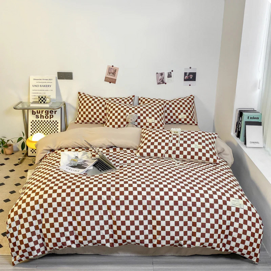 Check Pattern Duvet Set