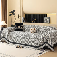 Marella Tasselled Chevron Sofa Cover