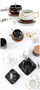 Marble Effect Gold Rim Mug