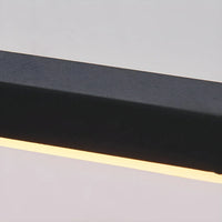 Nira LED mirror light acrylic diffuser strip close-up warm glow detail