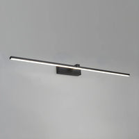 Nira linear LED wall light black finish side angle view