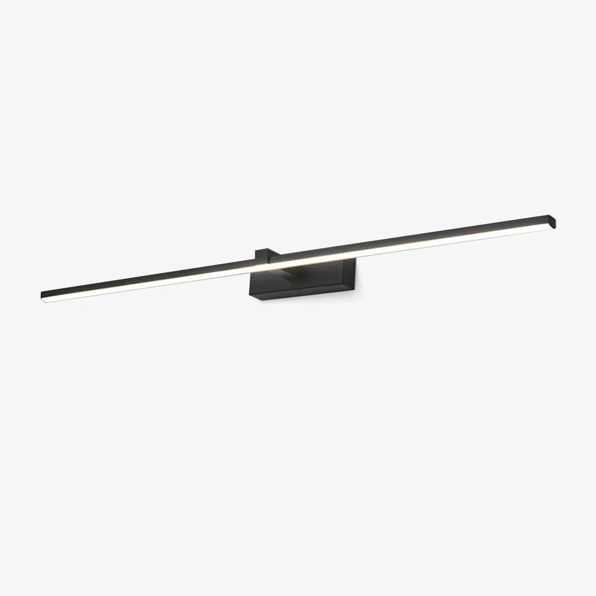 Nira Slim LED Mirror Wall Light matt black plain background product shot