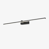 Nira Slim LED Mirror Wall Light matt black plain background product shot