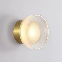 Round Glass Wall Sconce 30cm