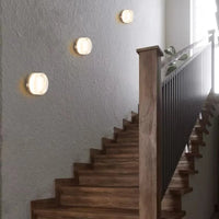 Round Glass Wall Sconce 30cm
