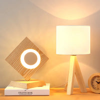 Solid Wood Table Lamp 36cm