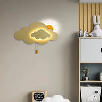 Cloud and Star Children's Wall Light