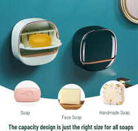 Self-Adhesive Soap Dish with Drip Tray