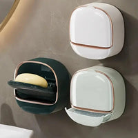 Self-Adhesive Soap Dish with Drip Tray