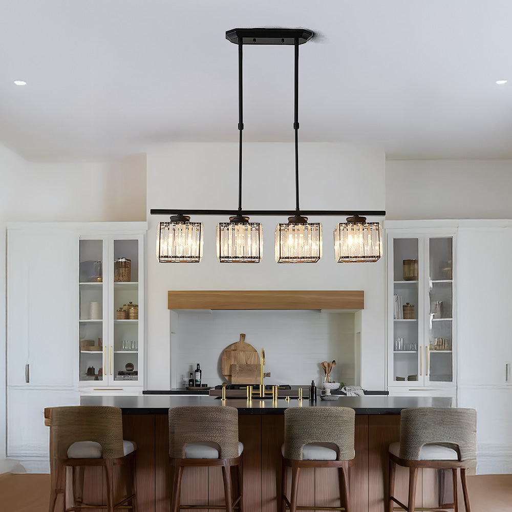 Nordic Multi-Head Glass Chandelier
