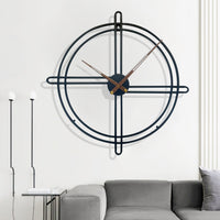 Large Iron Statement Wall Clock 58cm