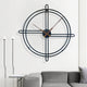 Large Iron Statement Wall Clock 58cm