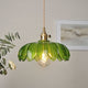 Scalloped Glass Flower Pendant Light