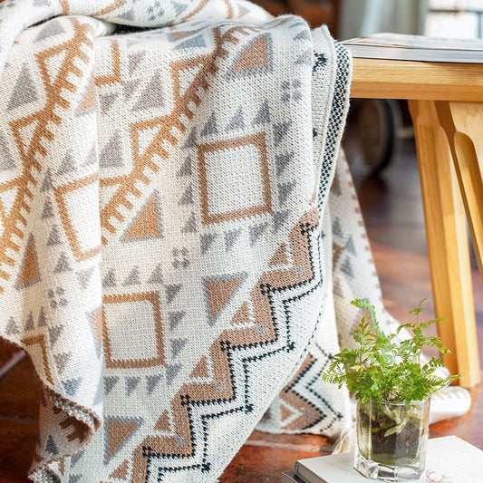 Navajo Pattern Woven Throw