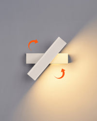 Rotating Wood Grain Wall Light