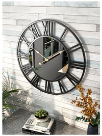 Vintage Metal Wall Clock 39cm