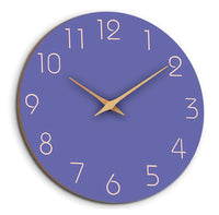 Colour Block Silent Wall Clock 25cm