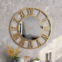 Vintage Metal Wall Clock 39cm