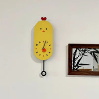Chicken Silent Wall Clock for Children’s Rooms