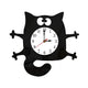 Cat Silhouette Silent Wall Clock, 28cm