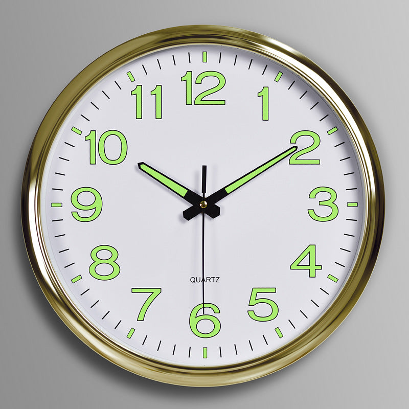 Glow in the Dark Silent Wall Clock 30cm