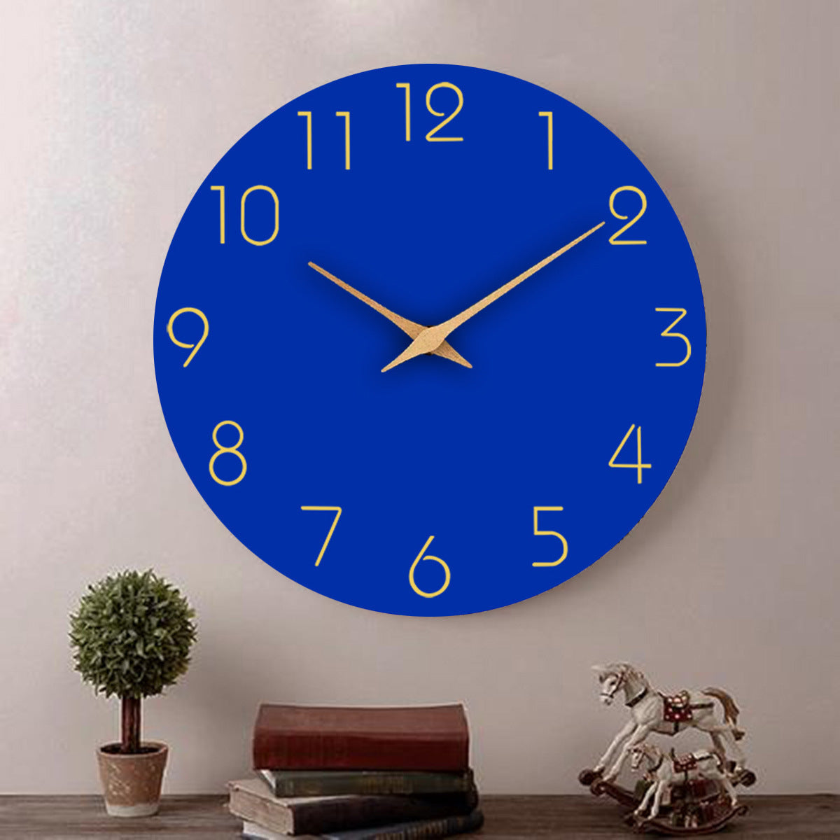 Colour Block Silent Wall Clock 25cm