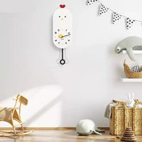 Chicken Silent Wall Clock for Children’s Rooms