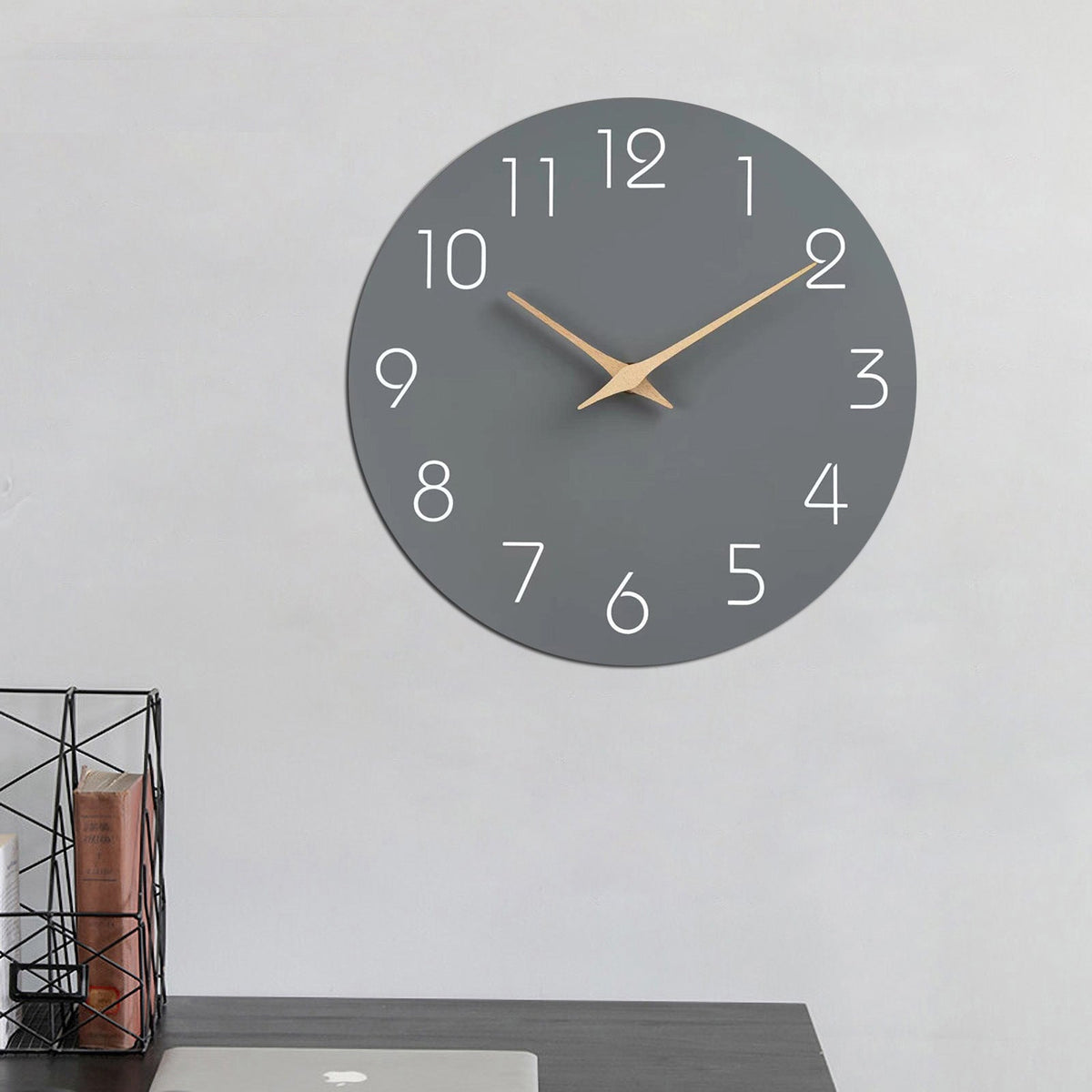 Colour Block Silent Wall Clock 25cm