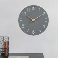 Colour Block Silent Wall Clock 25cm