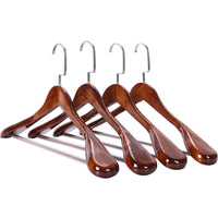 Oaklee Solid Wood Hangers, Set of Four