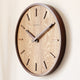 Minimalist silent wooden wall clock