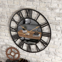 Vintage Metal Wall Clock 39cm