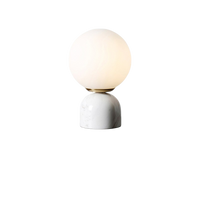 Marble and Glass Table Lamp 23cm