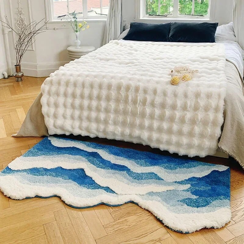 Ocean Wave Non-Slip Rug