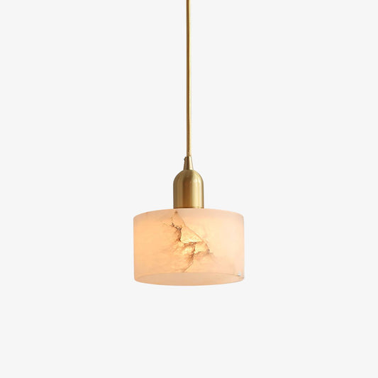 Nerva Alabaster Cylinder Pendant Light