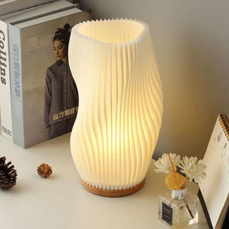 Swirl Form LED Table Lamp 22cm