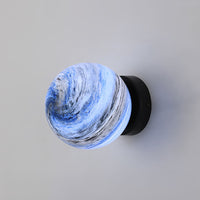 Planet Glass Flush Mount Ceiling Light
