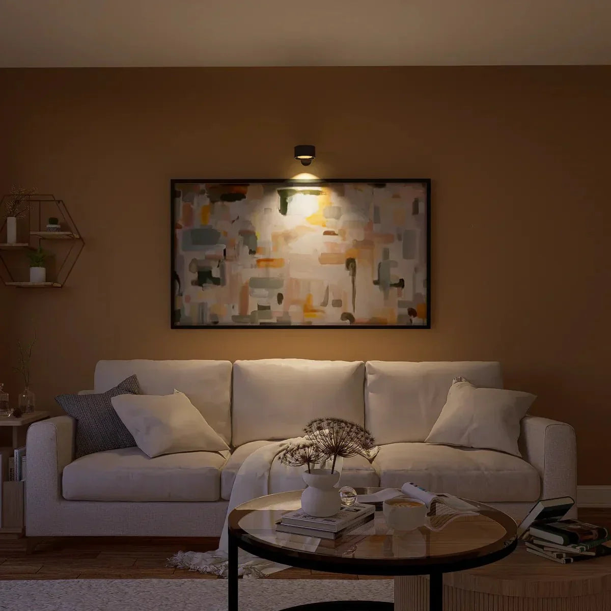 Cordless Puck Wall Light