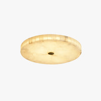 Cirra Round Alabaster Ceiling Light plain background product shot