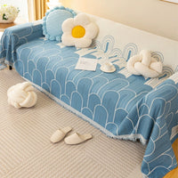 Rainbow Arch Chenille Sofa Cover
