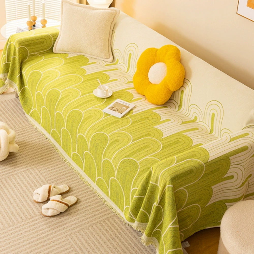 Rainbow Arch Chenille Sofa Cover