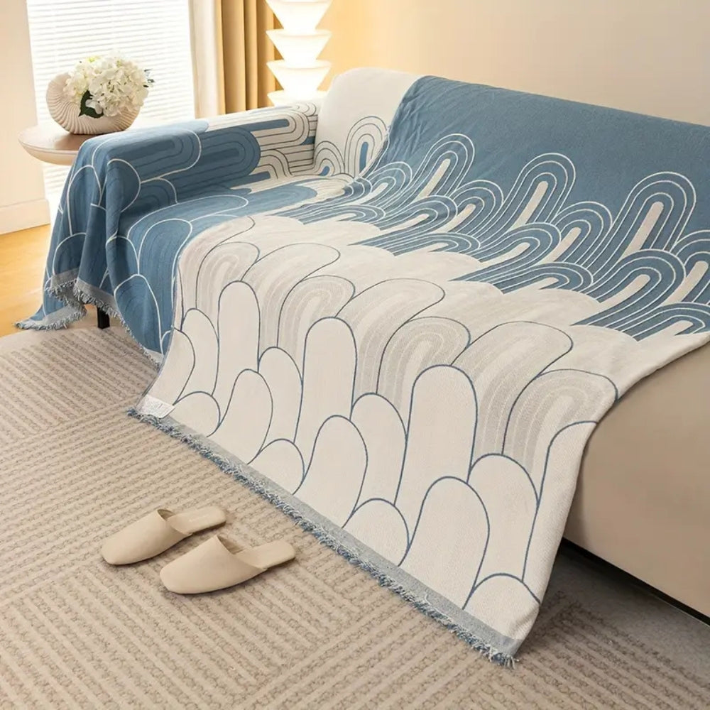 Rainbow Arch Chenille Sofa Cover