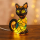 Resin Cat Figurine Table Lamp