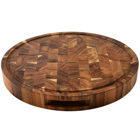 Round Acacia Butcher Block 28cm