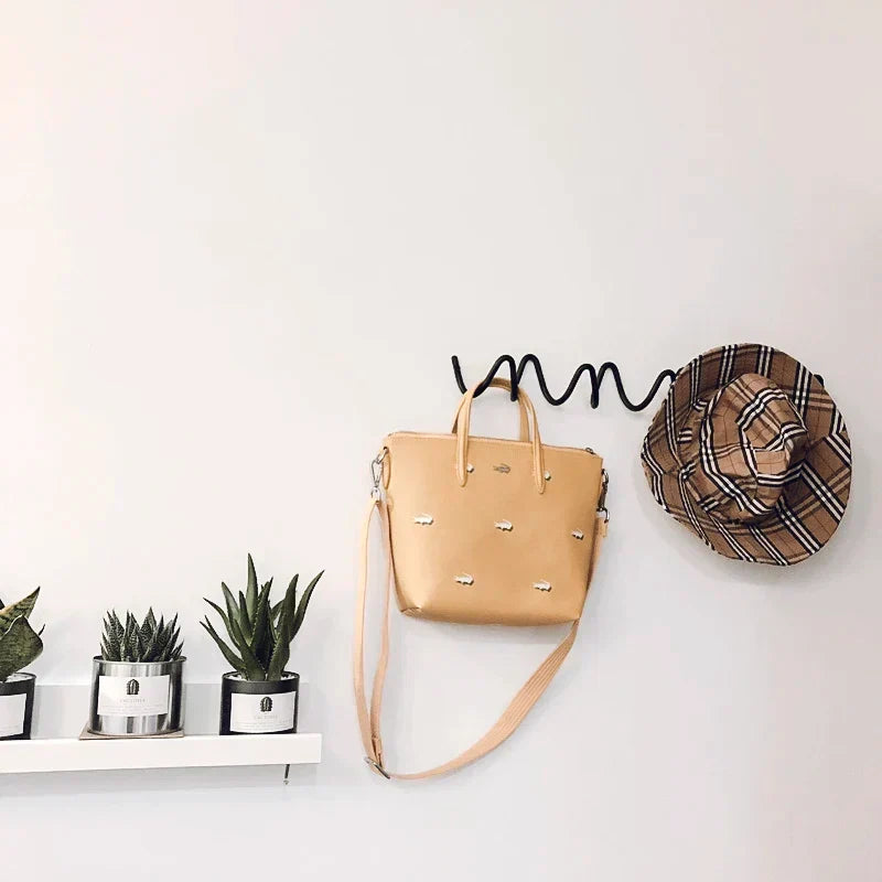 Scribble Metal Wall Coat Rack 33cm