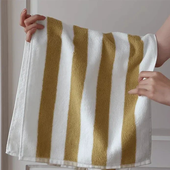 Retro Stripe Chunky Cotton Towel