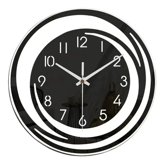 Scandinavian Black Acrylic Wall Clock